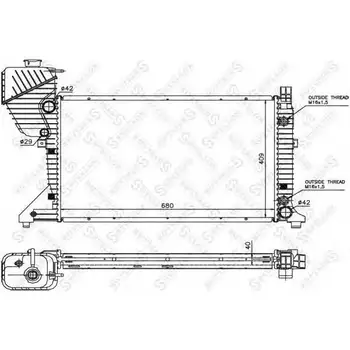 Radiator cooling system MB W210 2.7-3.2CDi 99-02 STELLOX-
Radiator cooling system MB W210 2.7-3.2CDi 99-02 STELLOX-