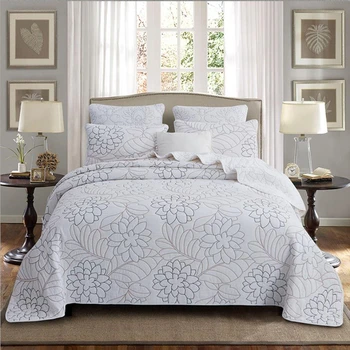 Bed cover+Pillowcases Flower with simple strokes Bedding set white Bedspread Simplicity Quilt Triangular needle quilting Blanket
Bed cover+Pillowcases Flower with simple strokes Bedding set white Bedspread Simplicity Quilt Triangular needle quilting Blanket