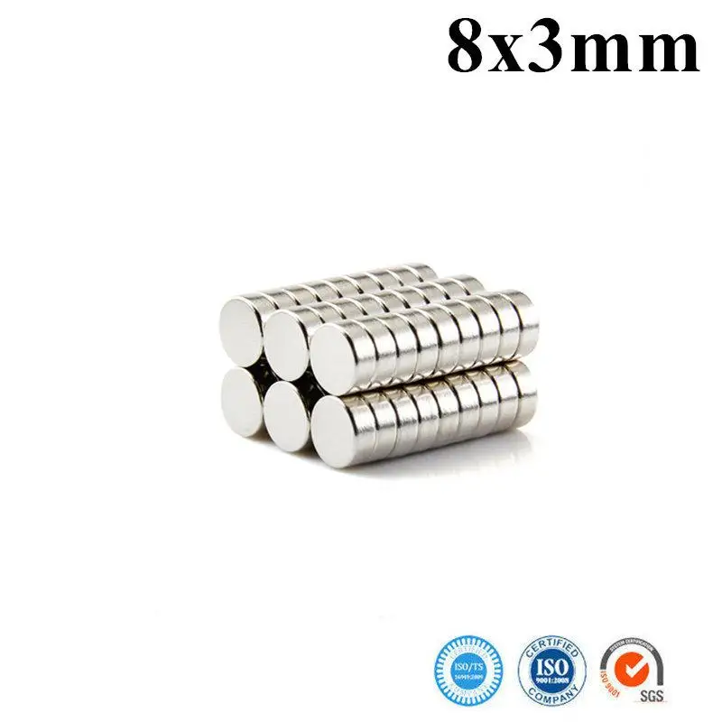 10Pcs 8x3mm Neodymium Magnet Disc N35 Permanent Small Round Super Strong Powerful Magnetic Magnets Discs Sheets for Craft
10Pcs 8x3mm Neodymium Magnet Disc N35 Permanent Small Round Super Strong Powerful Magnetic Magnets Discs Sheets for Craft