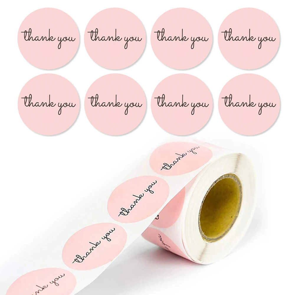 500 Pcs/roll 1 Inch Cute Pink Paper Label Stickers Thank You Wedding Envelope Seals Grift Bag DIY Decoration Round Sticker
500 Pcs/roll 1 Inch Cute Pink Paper Label Stickers Thank You Wedding Envelope Seals Grift Bag DIY Decoration Round Sticker