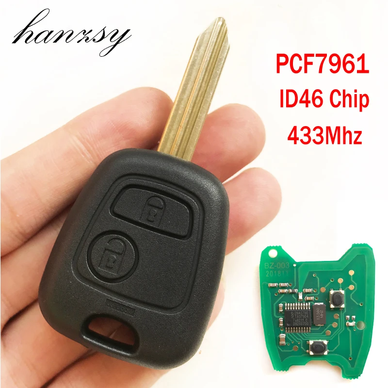 2 Buttons 433Mhz Car Key For Citroen Saxo Xsara Picasso Berlingo Complete Remote Key with ID46 Chip PCF7961 SX9 Blade
2 Buttons 433Mhz Car Key For Citroen Saxo Xsara Picasso Berlingo Complete Remote Key with ID46 Chip PCF7961 SX9 Blade