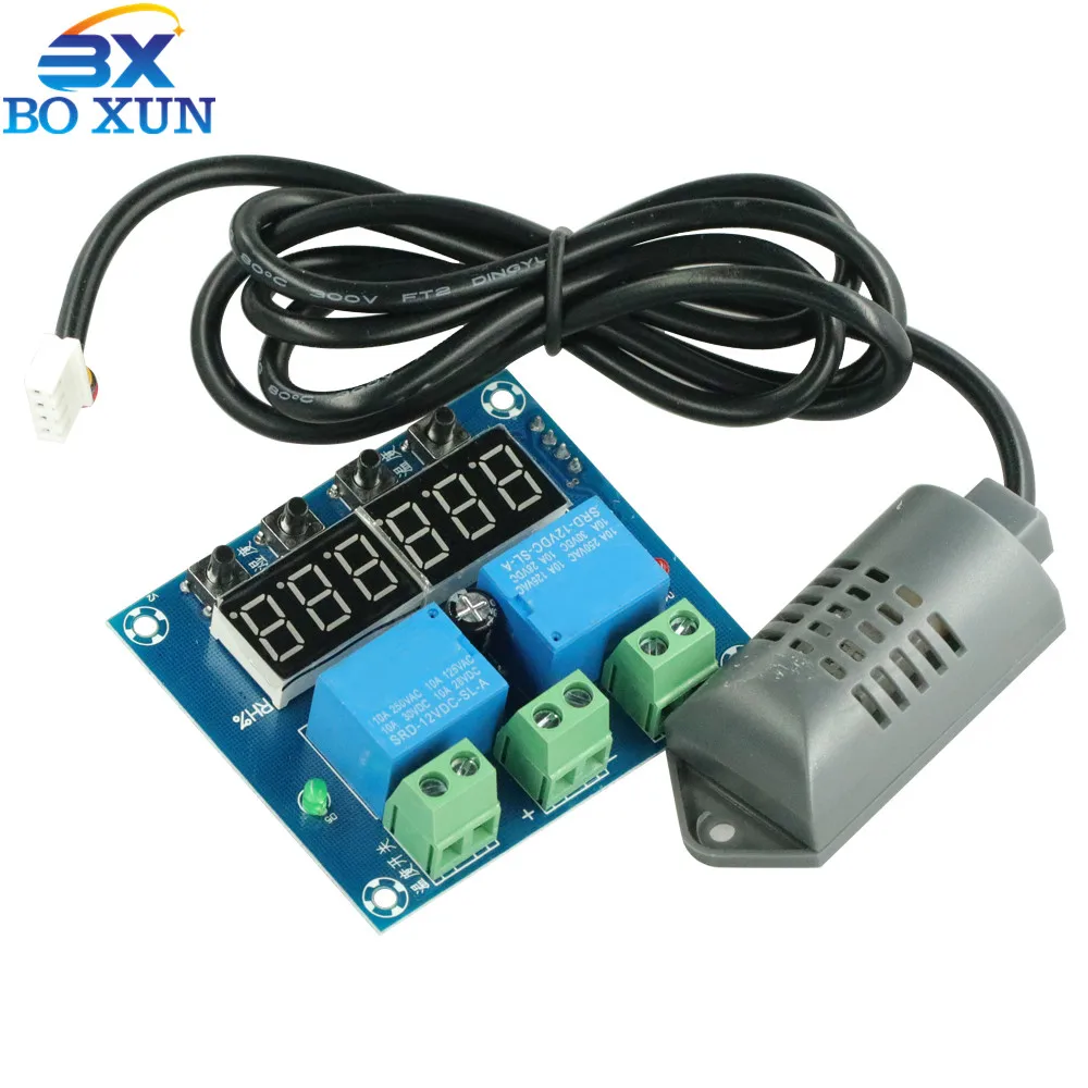 XH-M452 DC 12V LED Digital Thermostat Temperature Humidity Control Thermometer Hygrometer Controller Relay Module AM2301 Probe
XH-M452 DC 12V LED Digital Thermostat Temperature Humidity Control Thermometer Hygrometer Controller Relay Module AM2301 Probe