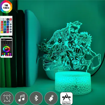 Hunter X Hunter 3D LED Night Light Group Photo Anime Bedroom Bedside Visual Home Decoration Table Lamp with Bluetooth Speaker
Hunter X Hunter 3D LED Night Light Group Photo Anime Bedroom Bedside Visual Home Decoration Table Lamp with Bluetooth Speaker