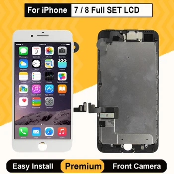 AAA Full Set LCD Screen for iPhone 7 8 Full Set Display Digitizer Assembly Replacement with Front Camera Sensor Ear Speaker
AAA Full Set LCD Screen for iPhone 7 8 Full Set Display Digitizer Assembly Replacement with Front Camera Sensor Ear Speaker