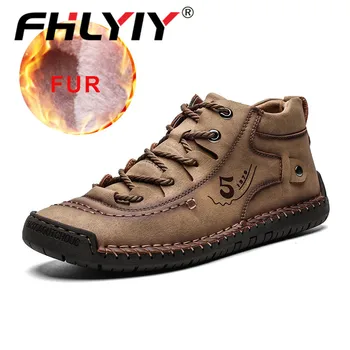 2020 Winter Shoes Men Warm Casual Leather Fashion Comfortable Flat Boots Men Lace-up Shoes Winter Male Hiking Boots Big Size 48
2020 Winter Shoes Men Warm Casual Leather Fashion Comfortable Flat Boots Men Lace-up Shoes Winter Male Hiking Boots Big Size 48