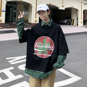 2019 Winter New Korean Version Of The Loose Fashion Couple Stitching Fake Two Pieces Of Casual Large Size Street Men's Shirt
2019 Winter New Korean Version Of The Loose Fashion Couple Stitching Fake Two Pieces Of Casual Large Size Street Men's Shirt