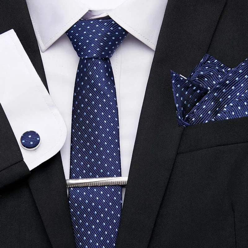 7.5cm Men Tie 4Pcs Tie Handkerchief Cufflinks Tie Clip Set New Wedding Business Dots Fashion Classic Tie For Men Accessory 12601
7.5cm Men Tie 4Pcs Tie Handkerchief Cufflinks Tie Clip Set New Wedding Business Dots Fashion Classic Tie For Men Accessory 12601