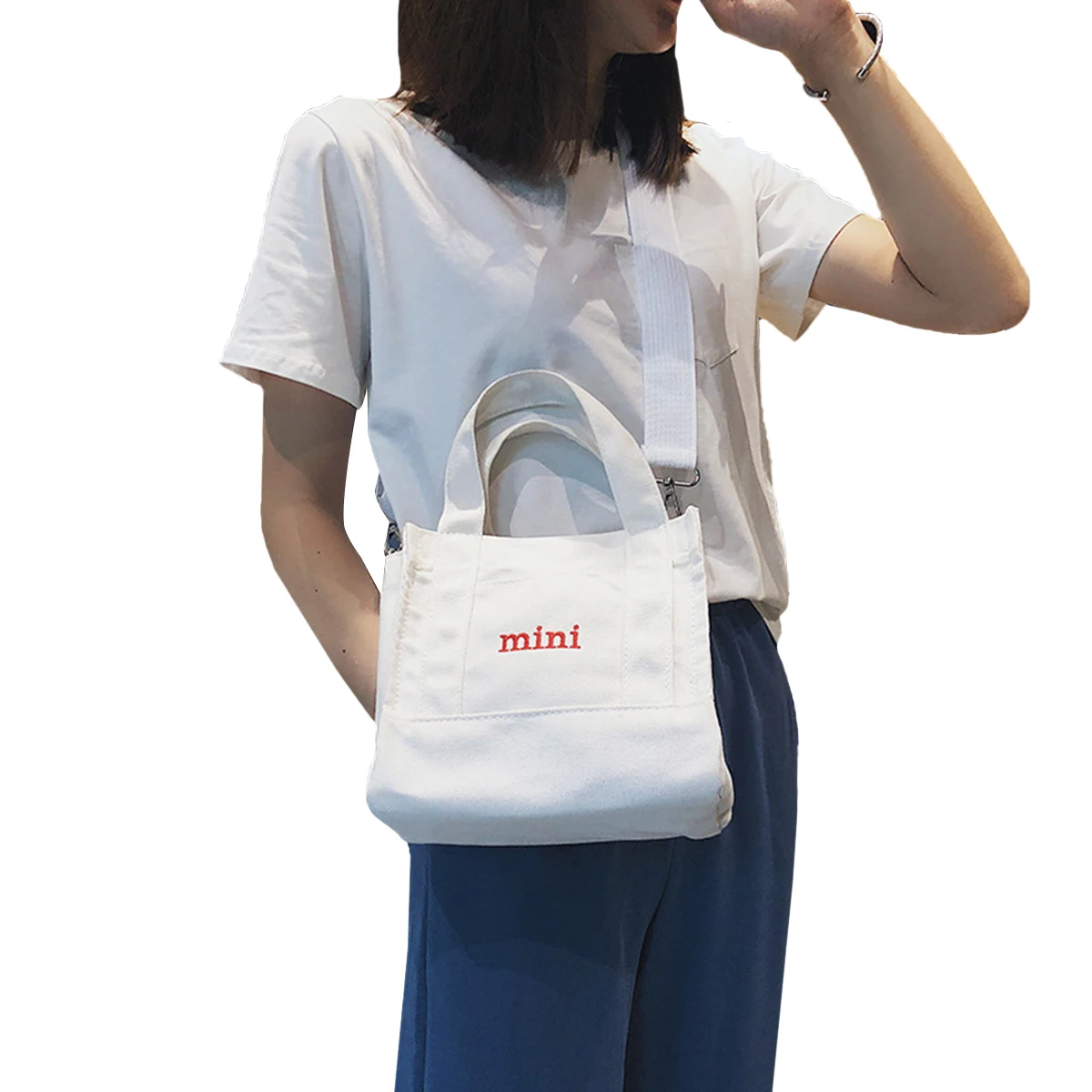 AA Female Canvas HandBags Letter Embroidery Cute Crossbody Bag Shoulder Bag for Girls White/Yellow/Black/Pink
AA Female Canvas HandBags Letter Embroidery Cute Crossbody Bag Shoulder Bag for Girls White/Yellow/Black/Pink