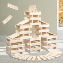 WEMMICKS 100 Pcs Wooden Blocks Kid Montessori Educational Toy Rectangular Assembling Building Blocks Baby Brain Development Game
WEMMICKS 100 Pcs Wooden Blocks Kid Montessori Educational Toy Rectangular Assembling Building Blocks Baby Brain Development Game