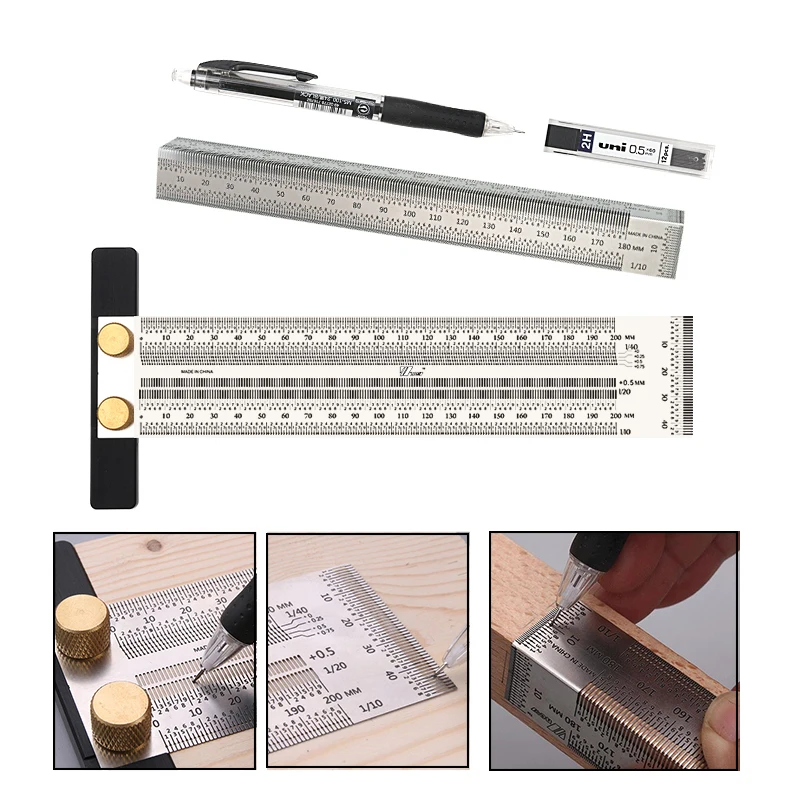 180-400mm Woodworking Scribe T-type Ruler Hole Scribing Ruler Crossed-out Tool Line Drawing Marking Gauge Measuring Tools DIY
180-400mm Woodworking Scribe T-type Ruler Hole Scribing Ruler Crossed-out Tool Line Drawing Marking Gauge Measuring Tools DIY