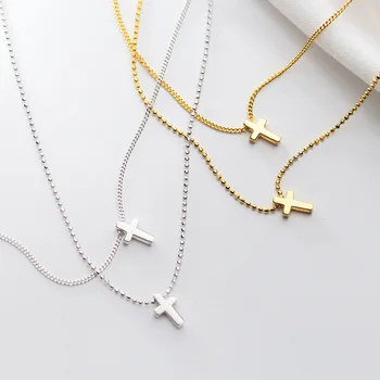 925 Silver Cross Chocker Minimalism Jewelry Layer Pendant Necklace Vintage Bijoux Femme Collier Boho Gold Necklace for Women 
925 Silver Cross Chocker Minimalism Jewelry Layer Pendant Necklace Vintage Bijoux Femme Collier Boho Gold Necklace for Women