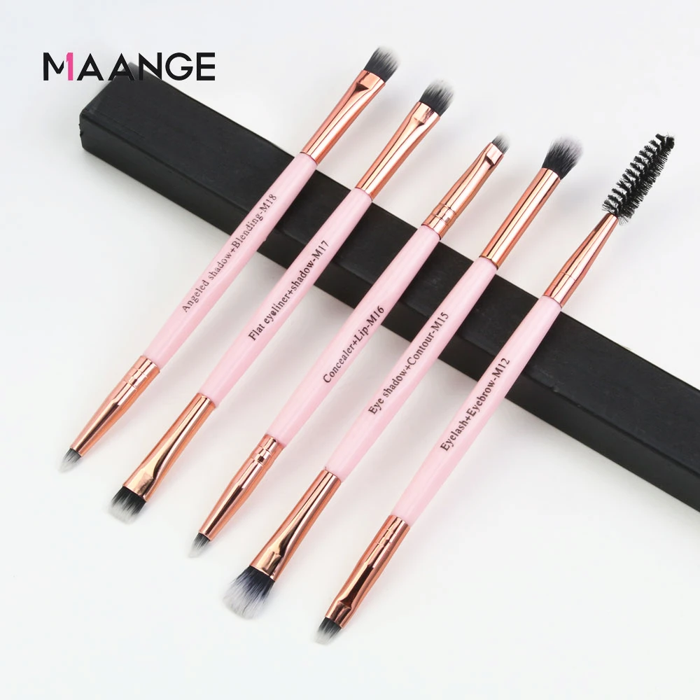 5pcs Dual Head Makeup Brushes Smooth Concave Handle Portable Mini Eye shadow Eyebrow Eyeliner Make up Tools Set drop shipping
5pcs Dual Head Makeup Brushes Smooth Concave Handle Portable Mini Eye shadow Eyebrow Eyeliner Make up Tools Set drop shipping