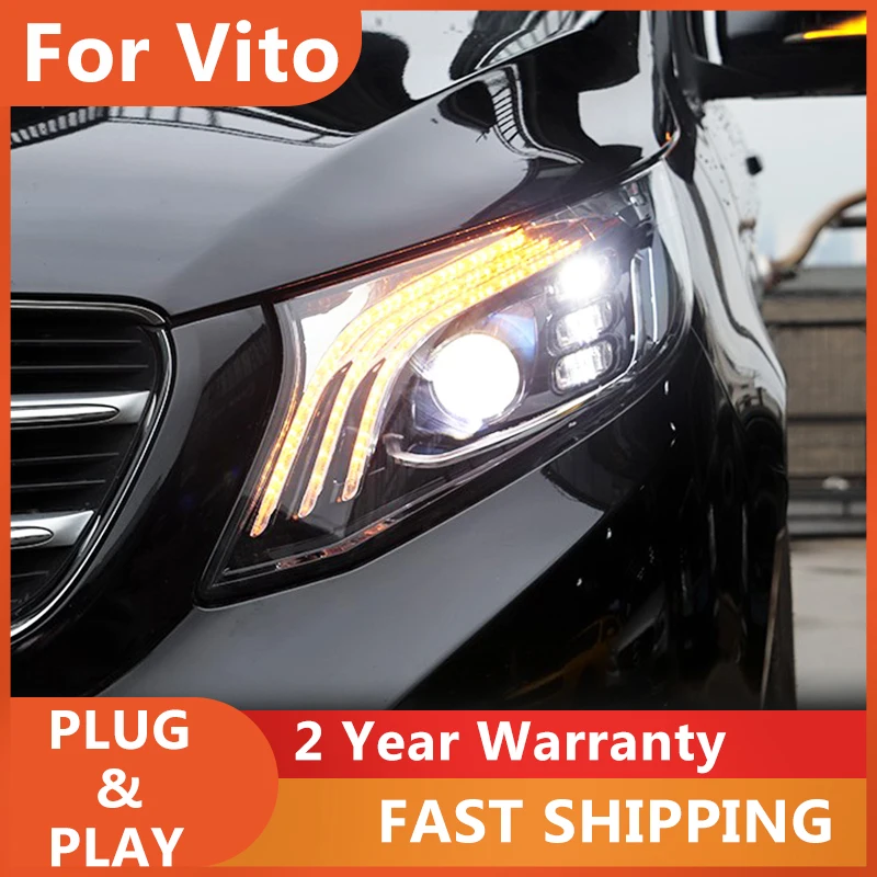 ALL LED For Head Lamp Benz VITO V260 V250 V Class 2015-2019 Maybach Headlights LED DRL Running Light Bi LED Lens Assembly
ALL LED For Head Lamp Benz VITO V260 V250 V Class 2015-2019 Maybach Headlights LED DRL Running Light Bi LED Lens Assembly