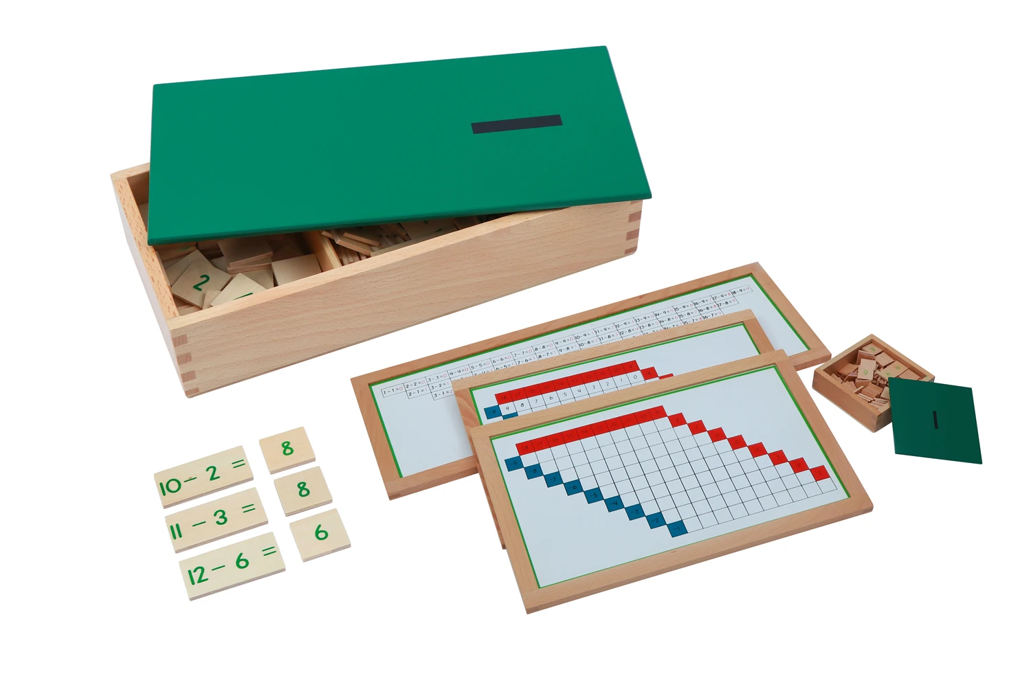 Wooden Montessori Math Toys Subtraction Working Charts/ Equations And Differences Box Materials for Tables of Arithmetic
Wooden Montessori Math Toys Subtraction Working Charts/ Equations And Differences Box Materials for Tables of Arithmetic