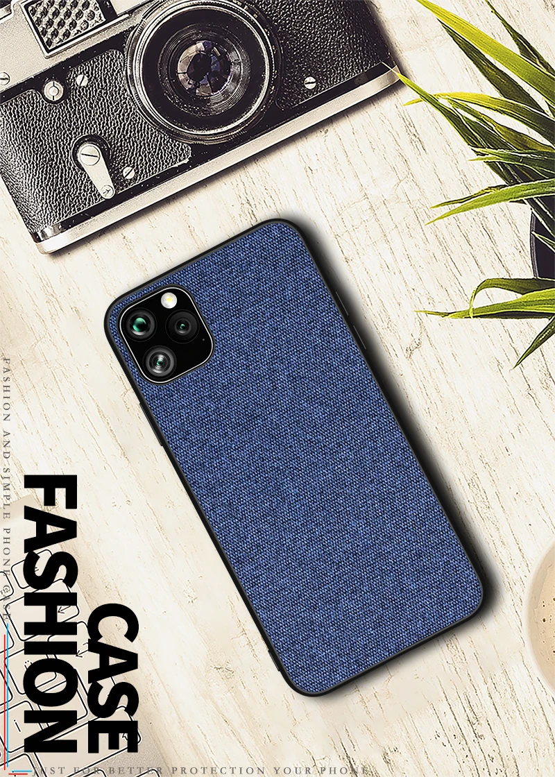 For iphone X XR XS Max 7 8 6 6s Plus Ultra Shockproof Back Cover Cloth Fabric Silicone Soft Edge Protect Case For 11 Pro Max For iphone X XR XS Max 7 8 6 6s Plus Ultra Shockproof Back Cover Cloth Fabric Silicone Soft Edge Protect Case For 11 Pro Max