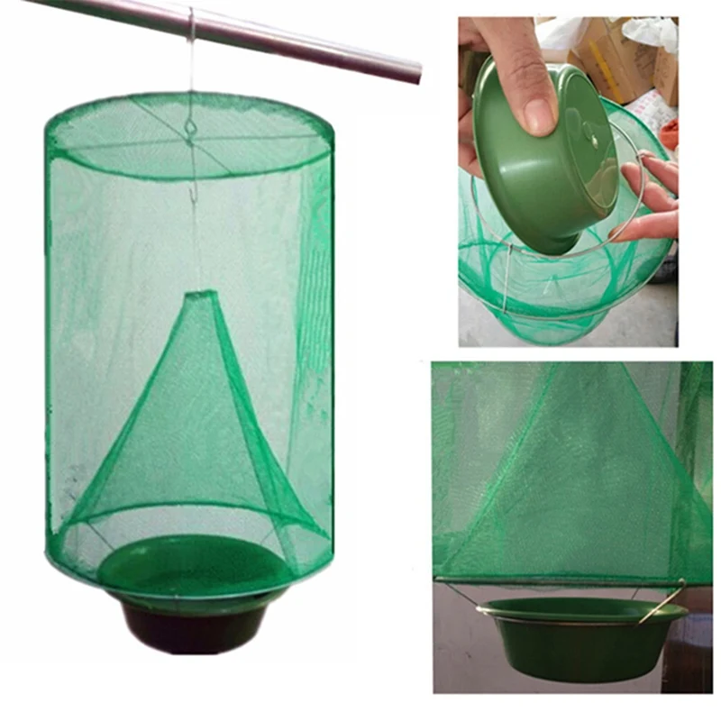 Reusable Hanging Fly kill Pest Control Trap Tools Fly Catcher Killer Zapper Cage Bait Net Trap Garden Supplies Killer-flies
Reusable Hanging Fly kill Pest Control Trap Tools Fly Catcher Killer Zapper Cage Bait Net Trap Garden Supplies Killer-flies