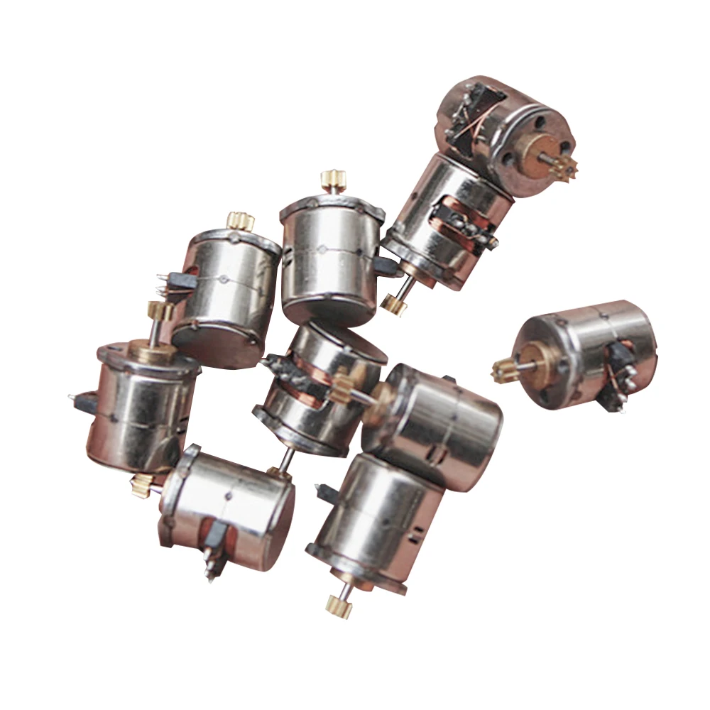 10PCS Mini 8mm 2-phase 4-wire Stepper Motor Miniature Stepper with 9 Teeth Gear Small Tiny Micro Motor Toy Engine DIY Camera
10PCS Mini 8mm 2-phase 4-wire Stepper Motor Miniature Stepper with 9 Teeth Gear Small Tiny Micro Motor Toy Engine DIY Camera