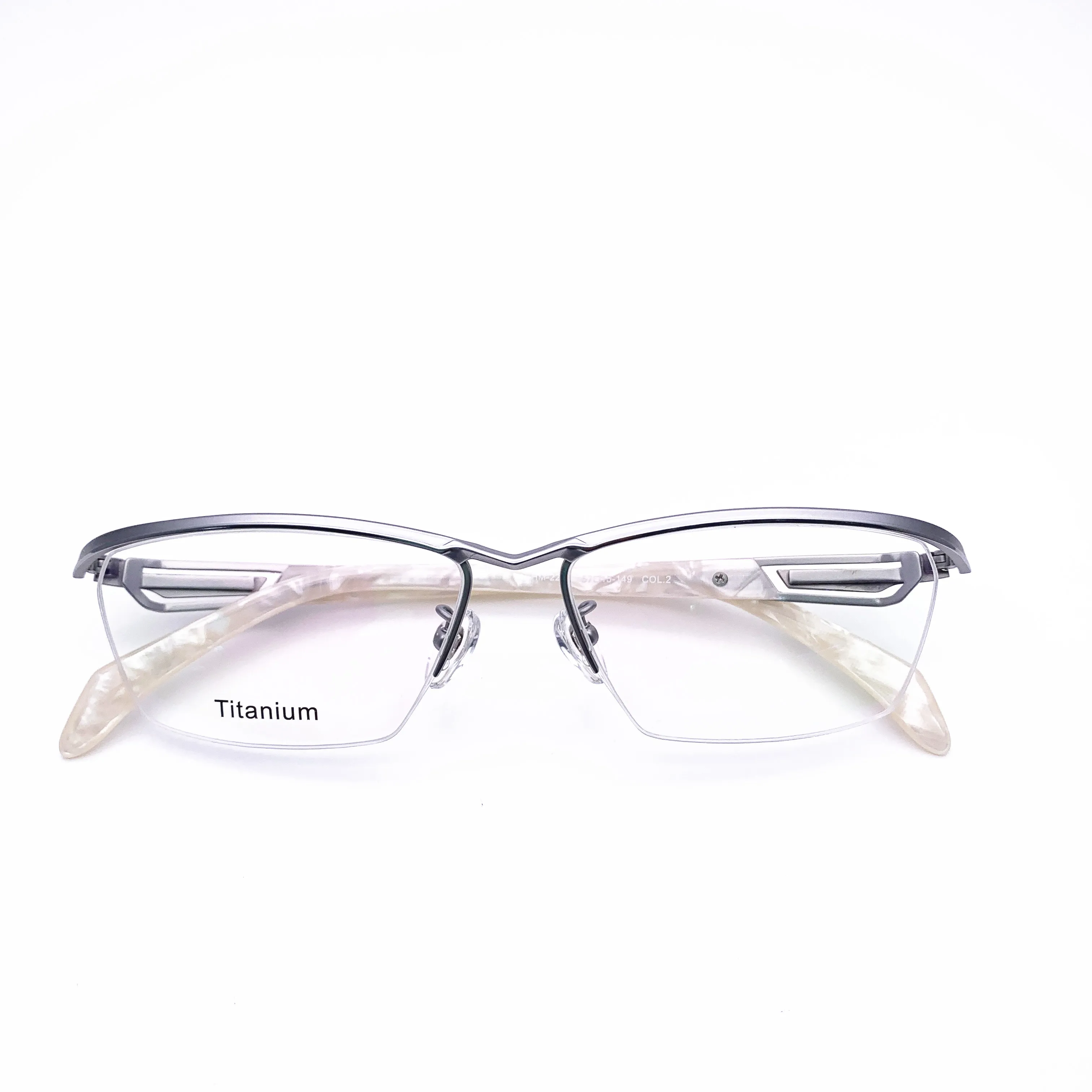 Belight Optical Japan Design Sports Business Titanium Half Rimless Frame Men Big Prescription Eyeglasses Eyewear MF1215 | Аксессуары для