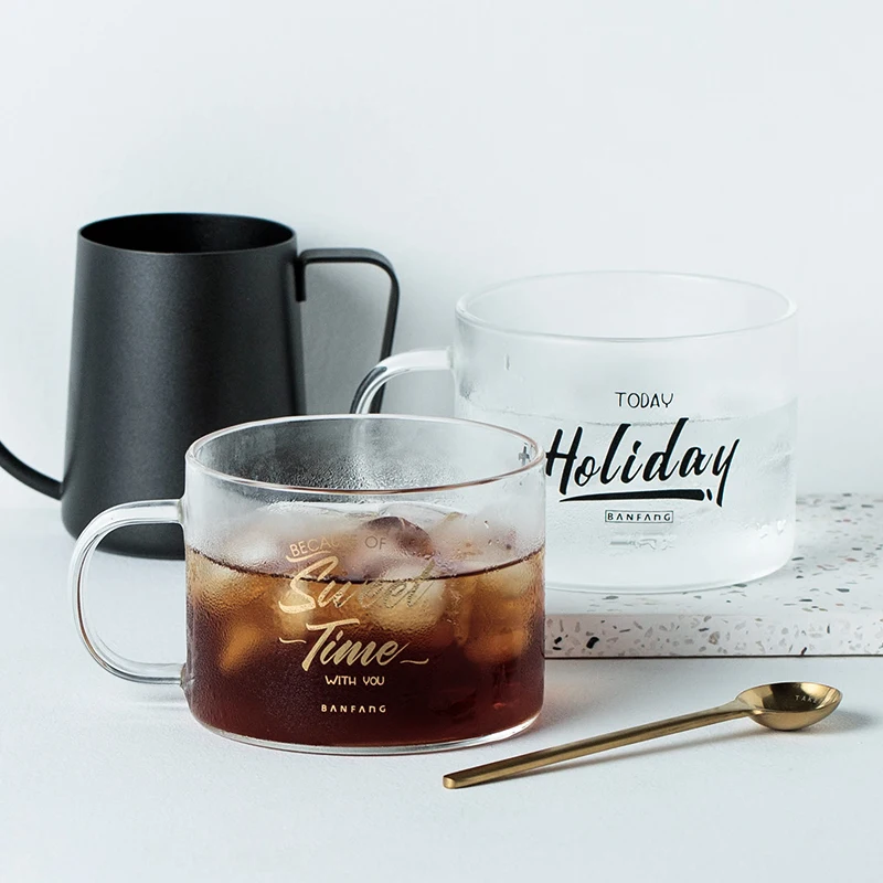 Creative words Glass Mug Oats Transparent Mugs Milk Tea Coffee Juice Water Cup Home Office Drinkware Lovers Gifts 1PC 
Creative words Glass Mug Oats Transparent Mugs Milk Tea Coffee Juice Water Cup Home Office Drinkware Lovers Gifts 1PC