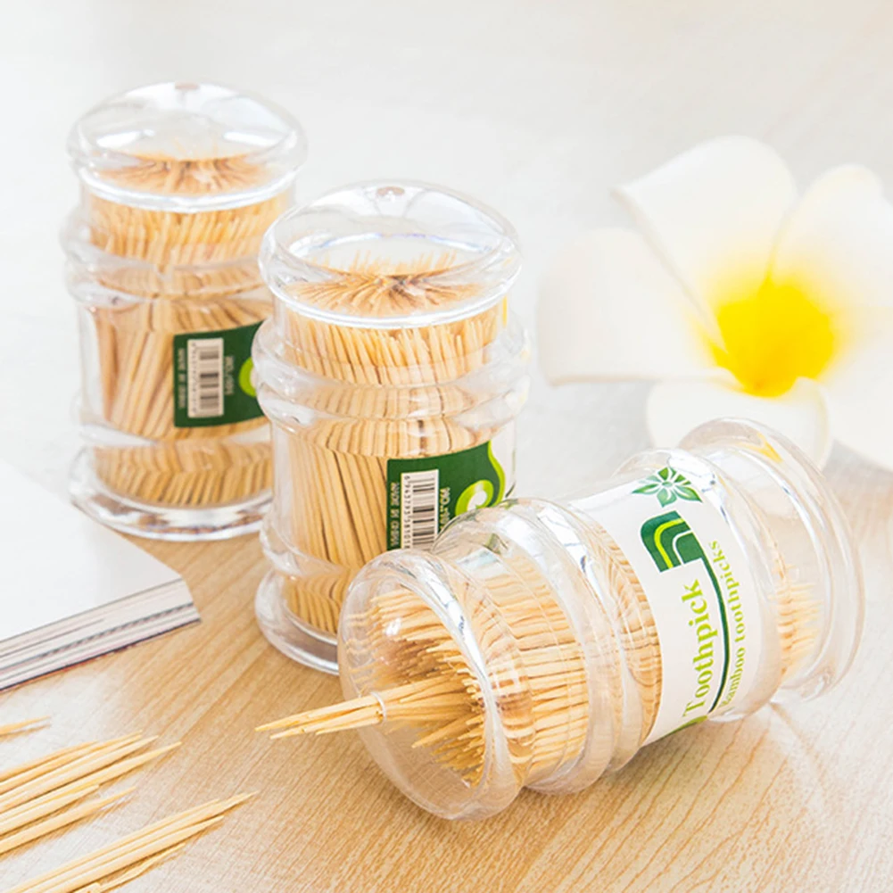 1 Box Portable Toothpick Holder with 300pcs Bamboo Disposable Toothpick Wooden Bamboo Tooth Pick Care New
1 Box Portable Toothpick Holder with 300pcs Bamboo Disposable Toothpick Wooden Bamboo Tooth Pick Care New