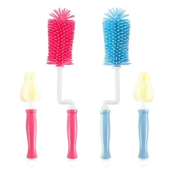Multifunctional Silicone Feeding Bottle Brush Set 360 Degree Rotating Silicone Feeding Bottle Cleaning Brush
Multifunctional Silicone Feeding Bottle Brush Set 360 Degree Rotating Silicone Feeding Bottle Cleaning Brush