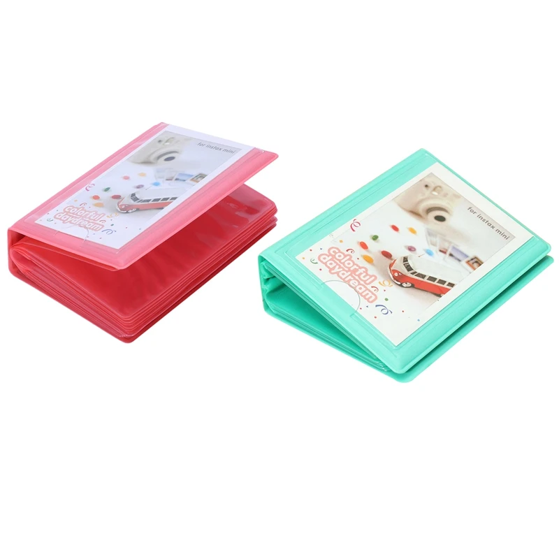 2 Pcs 3 Inch Mini 28+1 Pockets Photo Album Storage Case for Polaroid FujiFilm Instax Film, Pink & Mint Green
2 Pcs 3 Inch Mini 28+1 Pockets Photo Album Storage Case for Polaroid FujiFilm Instax Film, Pink & Mint Green