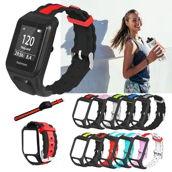 for TOMTOM Runner 3 / Adventurer Three Beads 2-Color Silicone Watch Strap Replacement Smart Bracelet Accessories Wrist band
for TOMTOM Runner 3 / Adventurer Three Beads 2-Color Silicone Watch Strap Replacement Smart Bracelet Accessories Wrist band