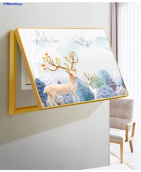 Gold frame Meter box Decorative Distribution Box Nordic Simple Modern Switch Power Box Decorative painting Lift up cover type
Gold frame Meter box Decorative Distribution Box Nordic Simple Modern Switch Power Box Decorative painting Lift up cover type