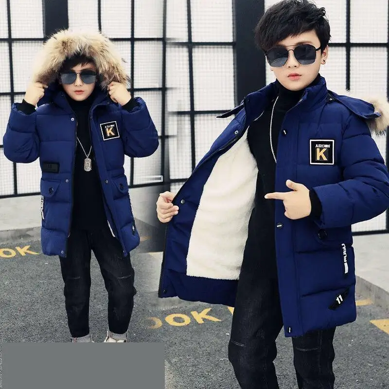 2019 Boys Winter Jacket Wear Winter Coat Thick Warm In The Long Section Boys Cotton Jacket Korean Cotton Christmas Clothes 10 12
2019 Boys Winter Jacket Wear Winter Coat Thick Warm In The Long Section Boys Cotton Jacket Korean Cotton Christmas Clothes 10 12