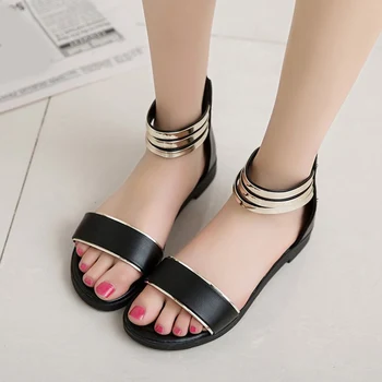 Women Summer Pu Leather Cover Heels Sandals Woman Zipper Ankle Strap Open Toe Fashion Shoes Female Flat Leopard Print
Women Summer Pu Leather Cover Heels Sandals Woman Zipper Ankle Strap Open Toe Fashion Shoes Female Flat Leopard Print