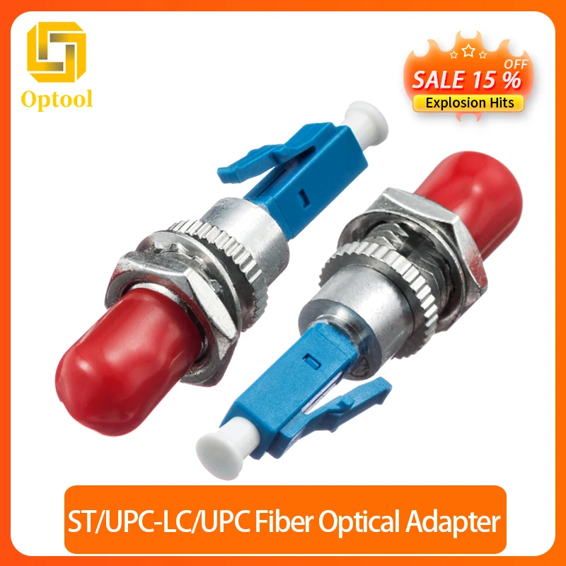 

ST female -LC male Grade Fiber Optic Converter LC-ST UPC Hybrid Adapter Single Mode Fiber Optic Adapter