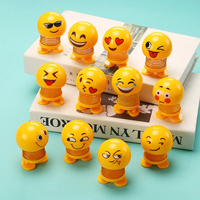 Car Ornaments Automobiles Decor Toys Spring Shaking Head Doll Creative cute Expression Auto Interior Car Decoration Accessories
Car Ornaments Automobiles Decor Toys Spring Shaking Head Doll Creative cute Expression Auto Interior Car Decoration Accessories