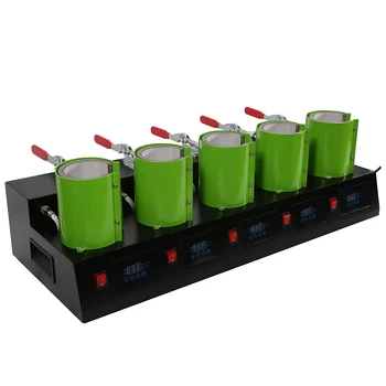 All Five in One Combo 5in1 Mug Heat Press Machine for 11oz Sublimation Mug One Controller Controlls One Heating Mat MP150x5
All Five in One Combo 5in1 Mug Heat Press Machine for 11oz Sublimation Mug One Controller Controlls One Heating Mat MP150x5