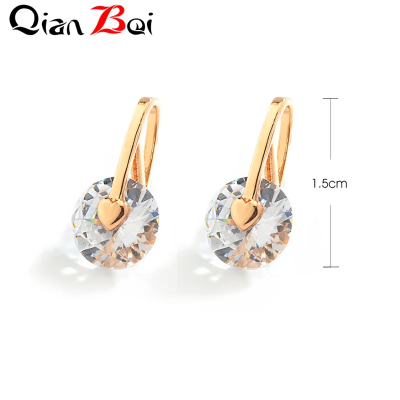 QianBei New Square Round Stud Earrings Women Zircon Stainless Steel Jewelry Stud Earrings For Male Female Trendy
QianBei New Square Round Stud Earrings Women Zircon Stainless Steel Jewelry Stud Earrings For Male Female Trendy
