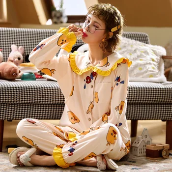 Autumn Cotton Pajamas Maternity Nursing Nightwear mother card Sleepwear for Pregnant Women Print Pregnancy pajamas set feeding
Autumn Cotton Pajamas Maternity Nursing Nightwear mother card Sleepwear for Pregnant Women Print Pregnancy pajamas set feeding