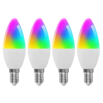 4Pcs WiFi Smart LED Light Alexa Voice Control RGBCW Table Lamp E14 Table Lamp Interface TUYA Smart Life
4Pcs WiFi Smart LED Light Alexa Voice Control RGBCW Table Lamp E14 Table Lamp Interface TUYA Smart Life