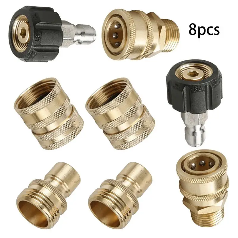 8 Pcs Sprayer Tube Adapter Set Pressure Washer Male Female Fitting Quick Release Connect to Wand Coupling High Pressure
8 Pcs Sprayer Tube Adapter Set Pressure Washer Male Female Fitting Quick Release Connect to Wand Coupling High Pressure