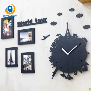 Modern European Fashion Creative World Tour Wall Clock Living Room Mute Children's Bedroom Individuality Quartz Wall Clocks
Modern European Fashion Creative World Tour Wall Clock Living Room Mute Children's Bedroom Individuality Quartz Wall Clocks