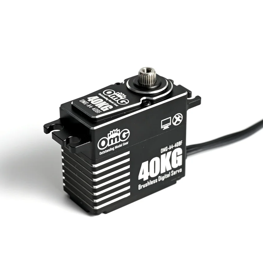 OmG A4-40BF 40kg Brushless Motor High Voltage Digital Standard Servo Programmable For Large Scale Plane / 1:8 Rc Vehicle Parts
OmG A4-40BF 40kg Brushless Motor High Voltage Digital Standard Servo Programmable For Large Scale Plane / 1:8 Rc Vehicle Parts