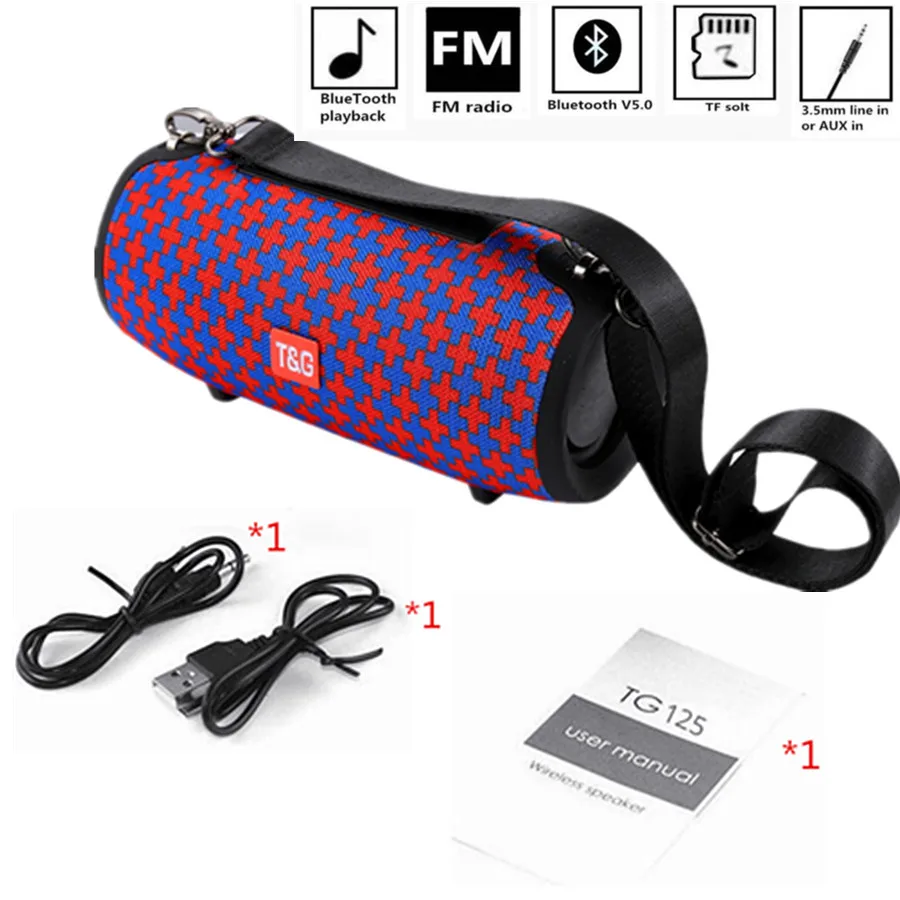 High power TG125 Bluetooth Speaker Wireless Portable Column Speaker Music Player Speakers Boom Box with FM Radio Aux TF Subwoofe
High power TG125 Bluetooth Speaker Wireless Portable Column Speaker Music Player Speakers Boom Box with FM Radio Aux TF Subwoofe