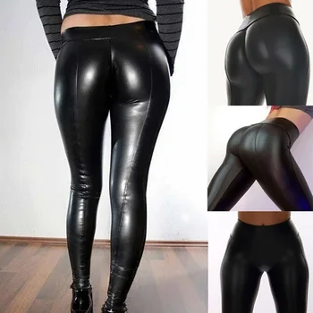 NORMOV Women Leather Leggings High Waist Patchwork PU Black Legging Push Up Femme Jegging Slim Elastic Plus Size Legging Fitness
NORMOV Women Leather Leggings High Waist Patchwork PU Black Legging Push Up Femme Jegging Slim Elastic Plus Size Legging Fitness