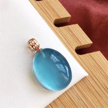 Top Natural Blue Ocean Aquamarine Pendant For Woman Lady Man Crystal 18K Gold 19x14x8mm Oval Beads Clear Gemstone Jewelry AAAAA
Top Natural Blue Ocean Aquamarine Pendant For Woman Lady Man Crystal 18K Gold 19x14x8mm Oval Beads Clear Gemstone Jewelry AAAAA