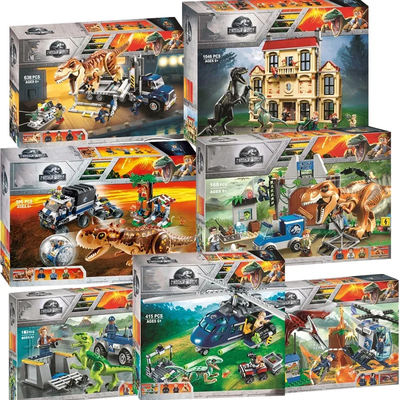 Jurassic World Dinosaur Set With 10925 10927 10928 Model Building Blocks Bricks Compatible With Lepining Toy Gift For Children
Jurassic World Dinosaur Set With 10925 10927 10928 Model Building Blocks Bricks Compatible With Lepining Toy Gift For Children