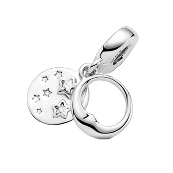 2020 Winter New 925 Sterling Silver Beads Sleeping Moon & Stars Dangle Charm fit Original Pan Bracelet Christmas Jewelry 
2020 Winter New 925 Sterling Silver Beads Sleeping Moon & Stars Dangle Charm fit Original Pan Bracelet Christmas Jewelry