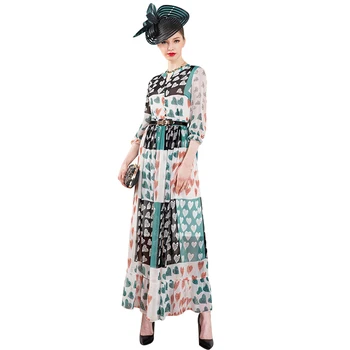 2020 Spring Autumn Chiffon Long Dress Printed Slim Waist Party Elegant Dress Half Sleeves Runway Dress Ankle-Length DZ2463
2020 Spring Autumn Chiffon Long Dress Printed Slim Waist Party Elegant Dress Half Sleeves Runway Dress Ankle-Length DZ2463
