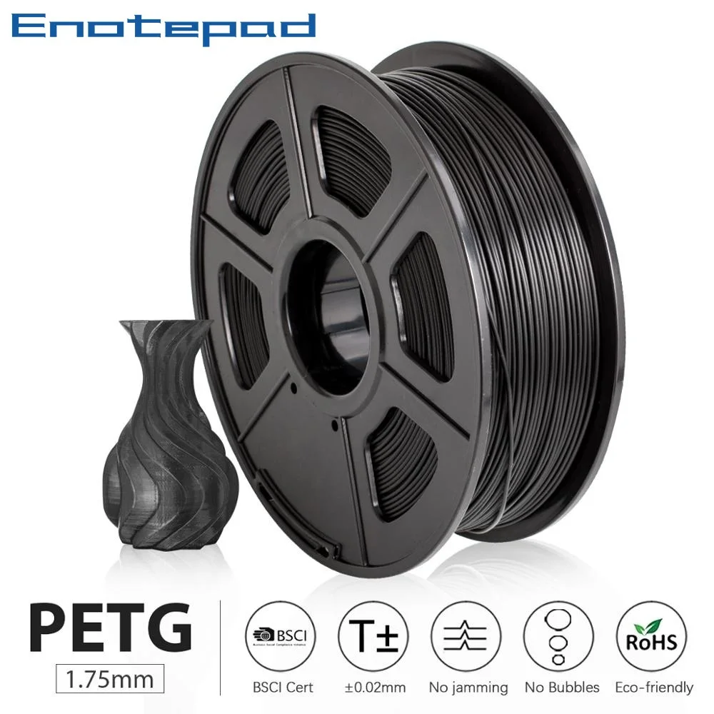 Enotepad PETG 1.75mm Tolerance +-0.02MM1KG 2.2lb3D Printer Filament s Spool NEW stock support With Fast Shipping For Business
Enotepad PETG 1.75mm Tolerance +-0.02MM1KG 2.2lb3D Printer Filament s Spool NEW stock support With Fast Shipping For Business