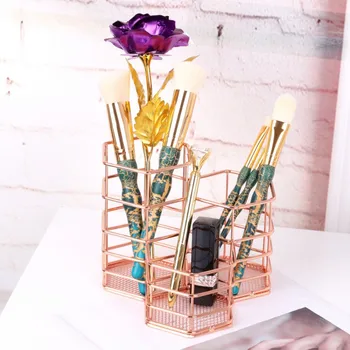 Nordic Style Rose Gold Metal Iron Storage Basket Desktop Accessories Stationery Organizer
Nordic Style Rose Gold Metal Iron Storage Basket Desktop Accessories Stationery Organizer