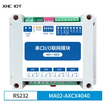 4DI + 4DO Modbus RTU Industrial Grade Serial Port I/O Networking Module RS232 MA02-AXCX4040 XHCIOT Data Acquisition Monitoring
4DI + 4DO Modbus RTU Industrial Grade Serial Port I/O Networking Module RS232 MA02-AXCX4040 XHCIOT Data Acquisition Monitoring