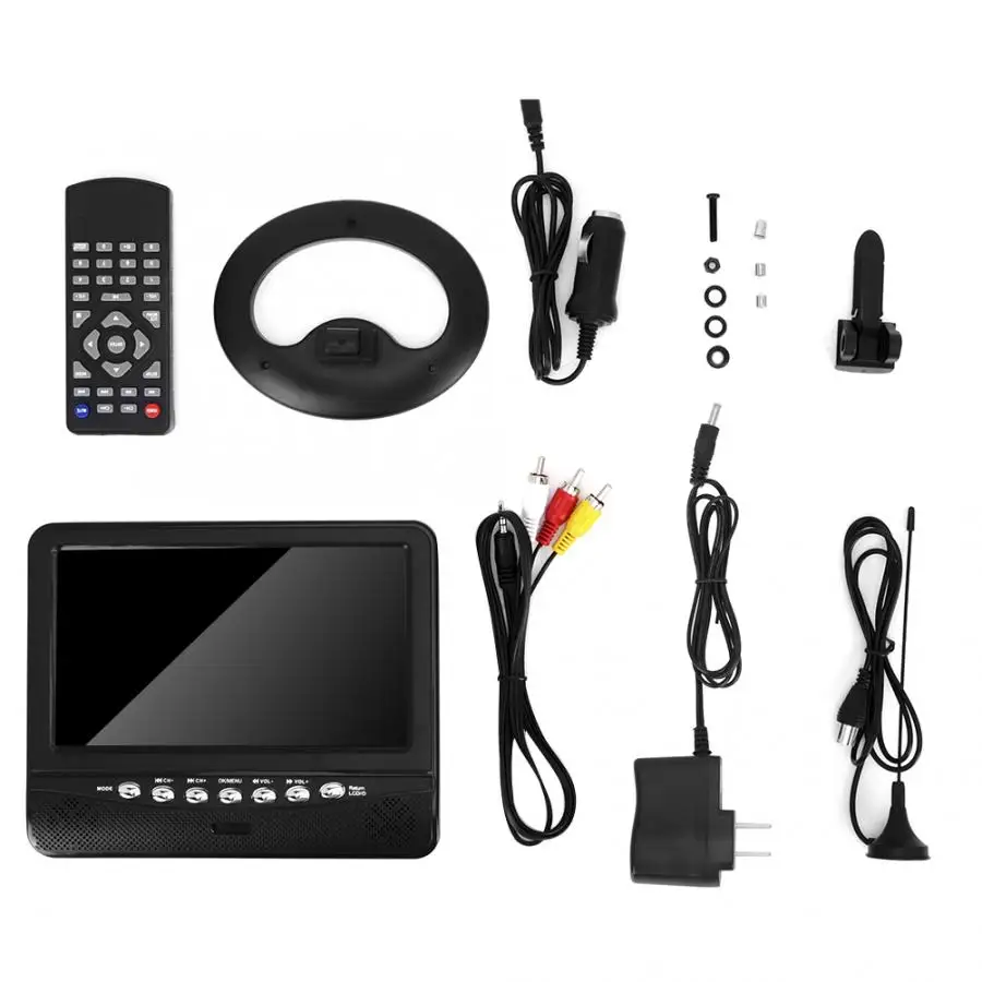 7.5inches Wide Viewing Angle Portable TV Analog Mobile DVD Television Player FM Radio US 100-240V Car Accessories
7.5inches Wide Viewing Angle Portable TV Analog Mobile DVD Television Player FM Radio US 100-240V Car Accessories