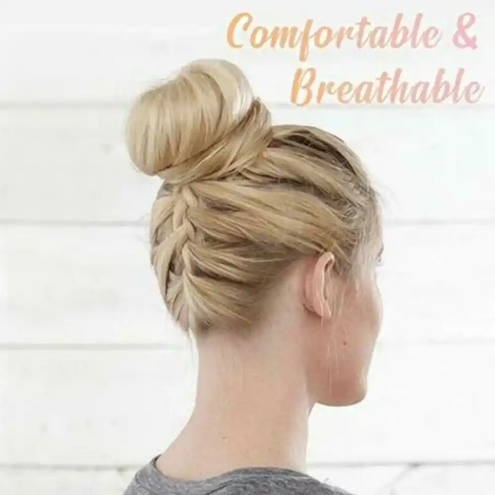 Women Girls Real Human Natural Curly Messy Bun Hair Piece
